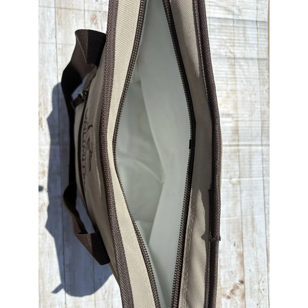 Ducks Unlimited Canvas Duffel Tote Bag + Duck Head Glass Cutting Board Lot